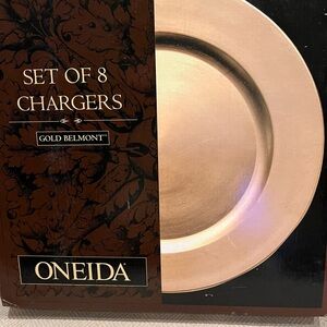 Oneida Gold Belmont Charger Plates Set